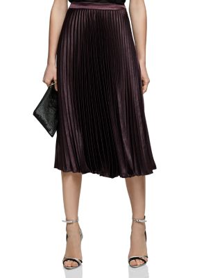 reiss metallic skirt