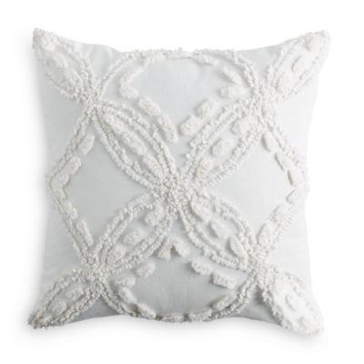 Metallic Chenille Decorative Pillow, 18" x 18"