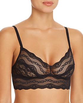 STM Black Strappy Lace Bralette & Hipsters