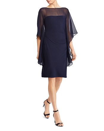 Ralph Lauren Illusion Flutter-Sleeve Dress | Bloomingdale's