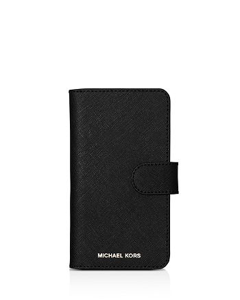 MICHAEL Michael Kors Folio Leather iPhone X Phone Case | Bloomingdale's