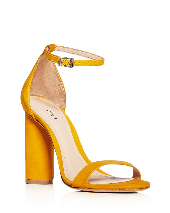 SCHUTZ Women s Jeannine Suede Ankle Strap High Heel Sandals