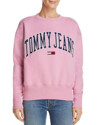 tommy jeans collegiate logo sweatshirt