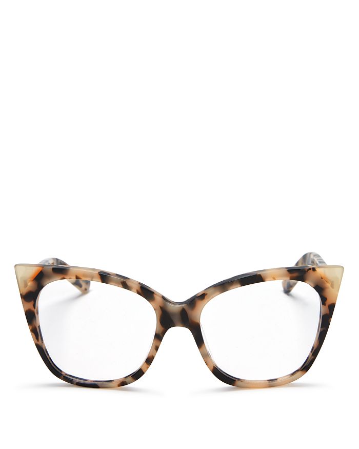 Pared Eyewear Women's Cat & Mouse Cookies Cat Eye Glasses, 51mm In Tortoise/clear
