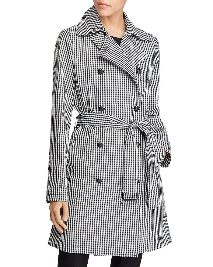Ralph Lauren Gingham Trench Coat Bloomingdale s