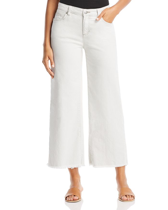 Eileen Fisher Wide-Leg Ankle Jeans in Unnatural | Bloomingdale's