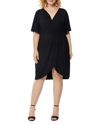 Rebel Wilson X Angels Plus Rebel Wilson X Angels Faux Wrap Twist Dress Bloomingdale S