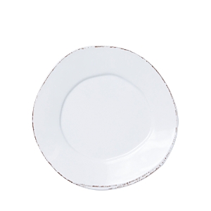 Photos - Salad Bowl / Serving Platter Vietri Melamine Lastra White Salad Plate White MLAS-W2301