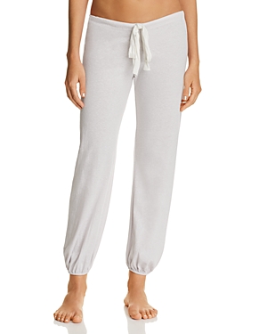 Eberjey Heather Cropped Pants In White