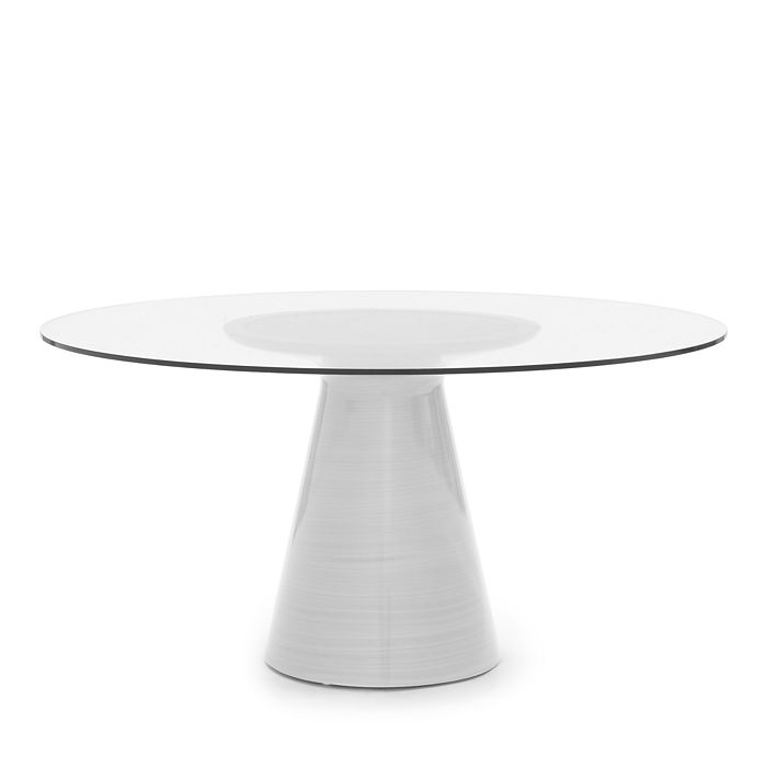 Mitchell Gold Bob Williams Addie 60 Round Dining Table In White Base