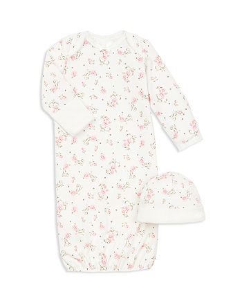 Little Me - Girls' Rose Gown & Hat Set - Baby