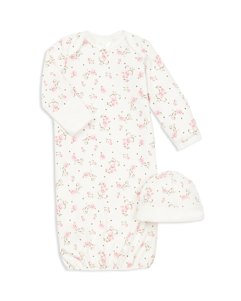 Little Me Girls' Rose Gown & Hat Set - Baby