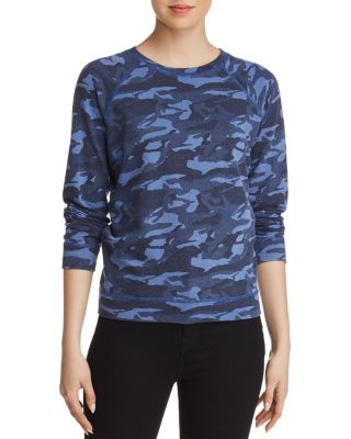 monrow camo sweatshirt