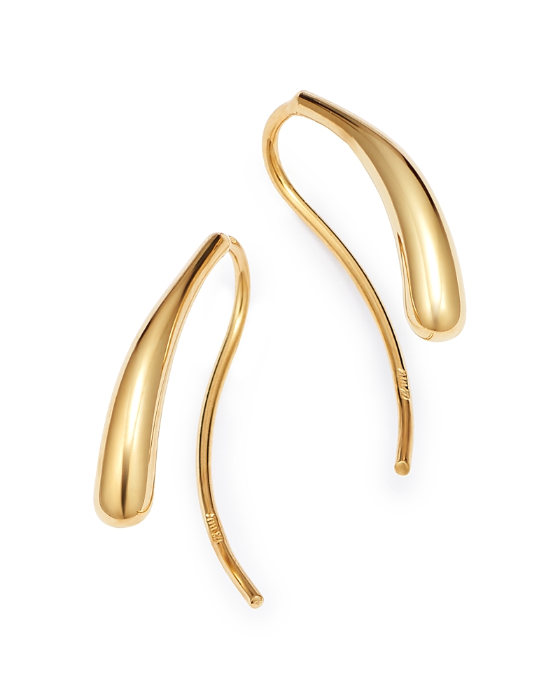 Bloomingdale's Teardrop Threader Earrings In 14k Yellow Gold - Exclusive In Gold