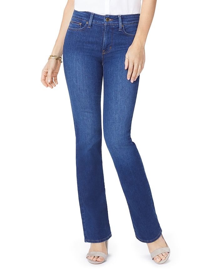 Nydj Barbara Contoured-back Tummy-control Jeans In Cooper