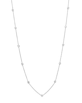 Bloomingdale's - Diamond Station Necklace in 14K White Gold, 1.0 ct. t.w. - 100% Exclusive