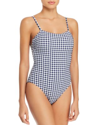 Red gingham one piece on sale swimsuit