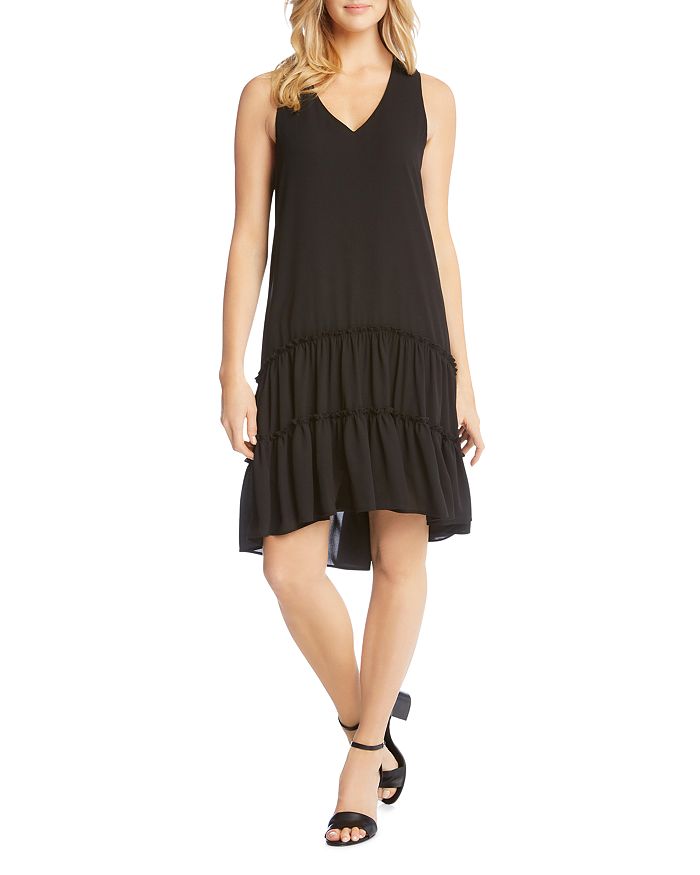 Karen Kane Tiered Drop Waist Ruffle Dress Bloomingdale s