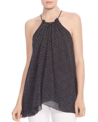 HALSTON HERITAGE HALSTON Ruched Printed Cami