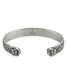 Gucci - Sterling Silver Gatto Bangle Bracelet