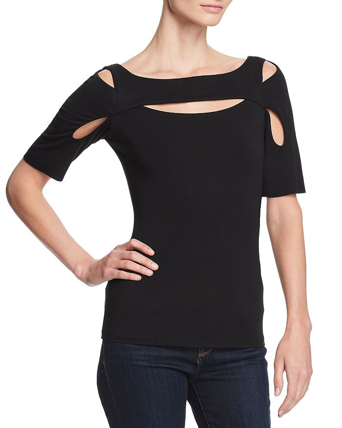 Bailey 44 Cardamom Cutout Top Bloomingdale s
