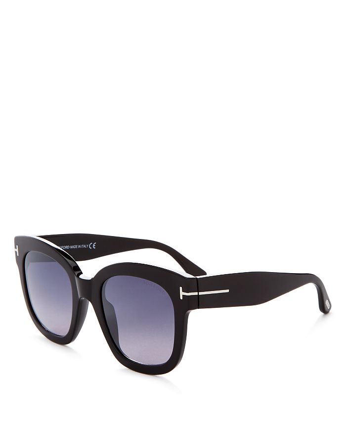 Tom Ford Beatrix Mirrored Square Sunglasses, 52mm | Bloomingdale's
