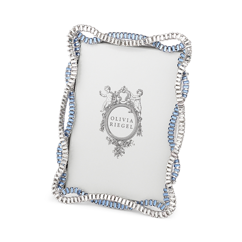 Olivia Riegel Cydney Frame, 5 X 7 In Silver/blue