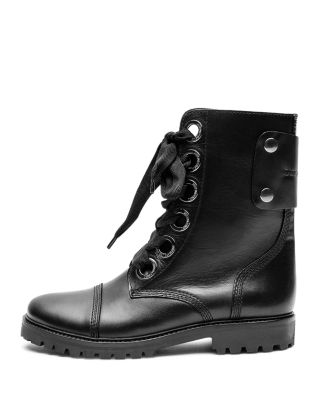 zadig and voltaire combat boots