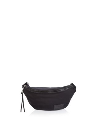 black designer fanny pack