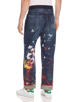【SCENERITY】Razor Catwashing jeans Junya Watanabe MAN eYe Inkjet Printed Nylon Pants x Levi's