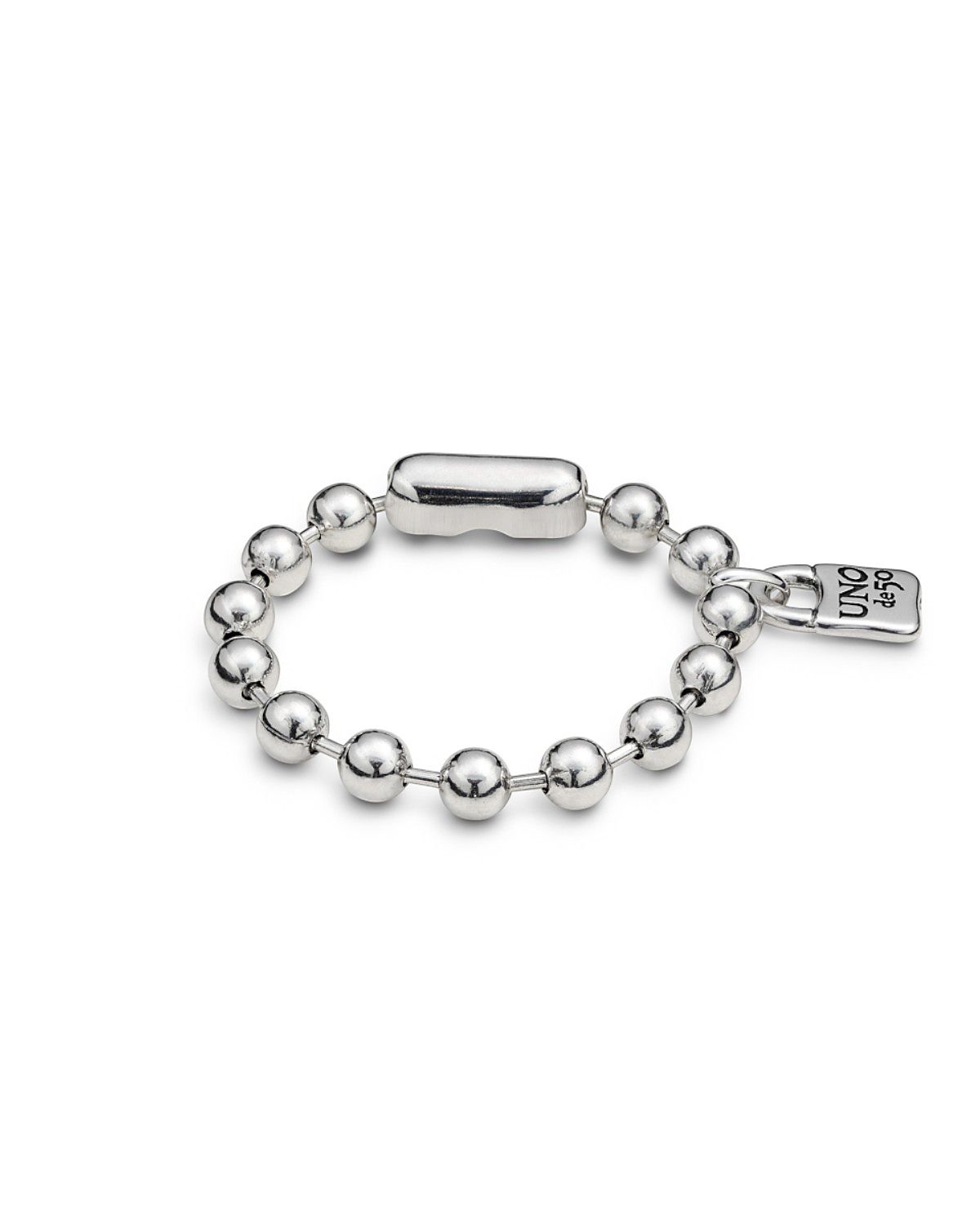 UNOde50 Sterling Silver Plated with Beads Bracelet