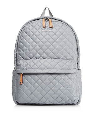 Mz Wallace Metro Backpack - Grey In Dove Gray/silver