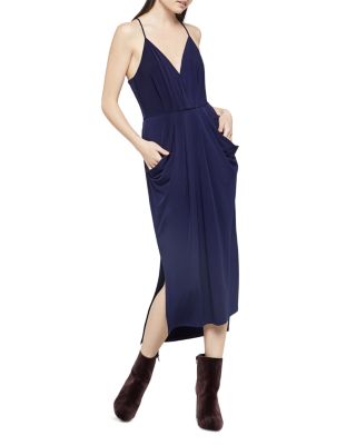 bcbgeneration faux wrap midi dress