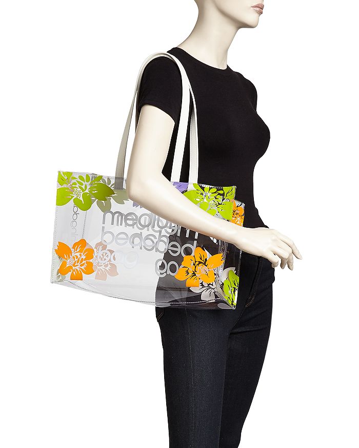 Shop Bloomingdale's Medium Beach Bag - 100% Exclusive In Clear