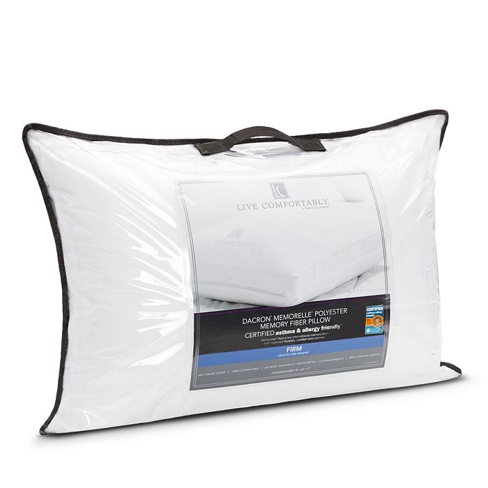 Live Comfortably - Asthma & Allergy Friendly Firm Memorelle Pillow, Standard