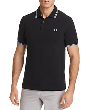 FRED PERRY TIPPED LOGO SLIM FIT POLO SHIRT,M3600