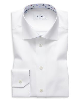 Eton Sailboat Trim Slim Fit Dress Shirt 