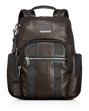 Tumi Alpha Bravo - Nellis Leather Backpack - Brown In Dark Brown