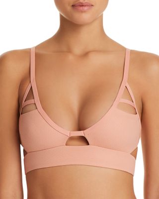 cut out triangle bikini top