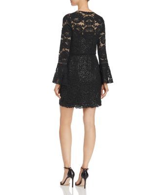 Tadashi Shoji Bell-Sleeve Lace Dress | Bloomingdale's Women