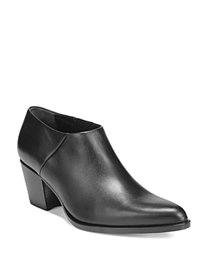 VINCE WOMEN'S HAMILTON LEATHER MID-HEEL ANKLE BOOTIES,F8576L4