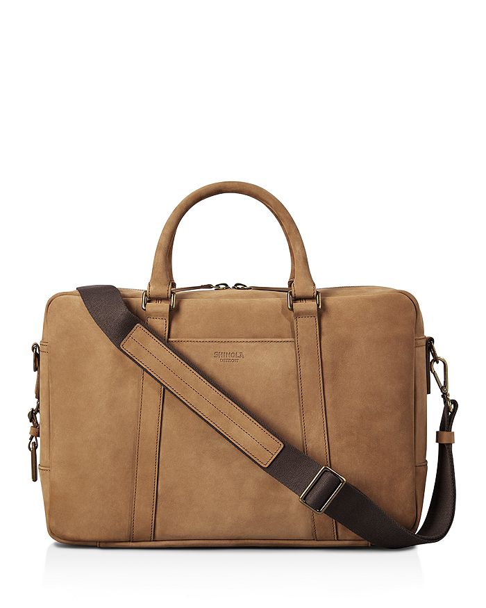 Shinola Outrigger Leather Slim Briefcase Bloomingdale's