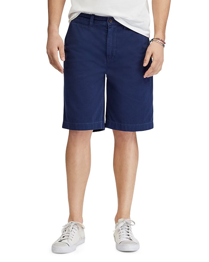 Shop Polo Ralph Lauren Relaxed Fit 10 Inch Cotton Chino Shorts In Navy