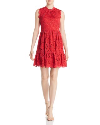 kate spade red lace dress