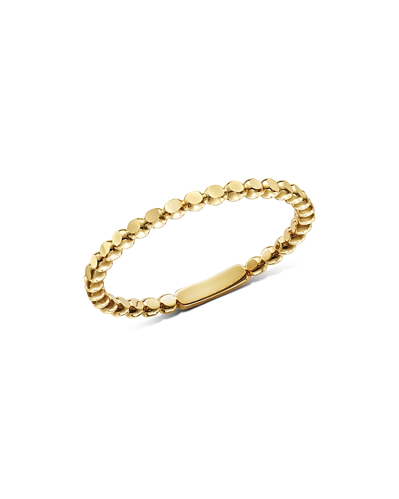 Moon & Meadow Beaded Ring In 14k Yellow Gold - Exclusive In Gold