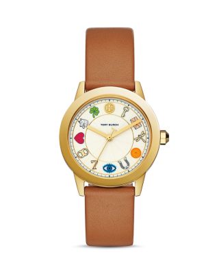 Tory Burch Gigi lucky charm watch Tory Burch Gigi Leather Strap Watch Gift Set – Club de Mode main image 4