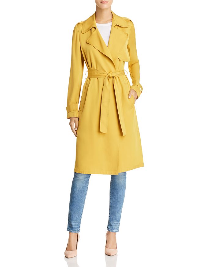 Theory oaklane silk trench sales coat