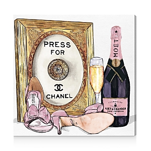 Oliver Gal Champagne Cocktail Canvas Art, 30 X 30 In Gold