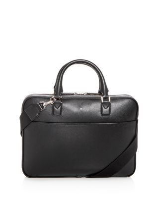 montblanc leather briefcase