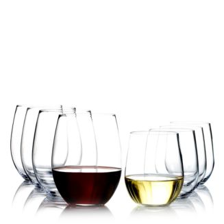 Riedel O Stemless Mixed Chardonnay & Cabernet Wine Glasses, Pay-6 Get 8 Set | Bloomingdale's Home